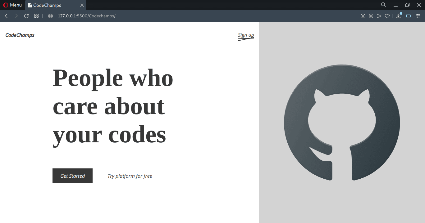 Landing Page